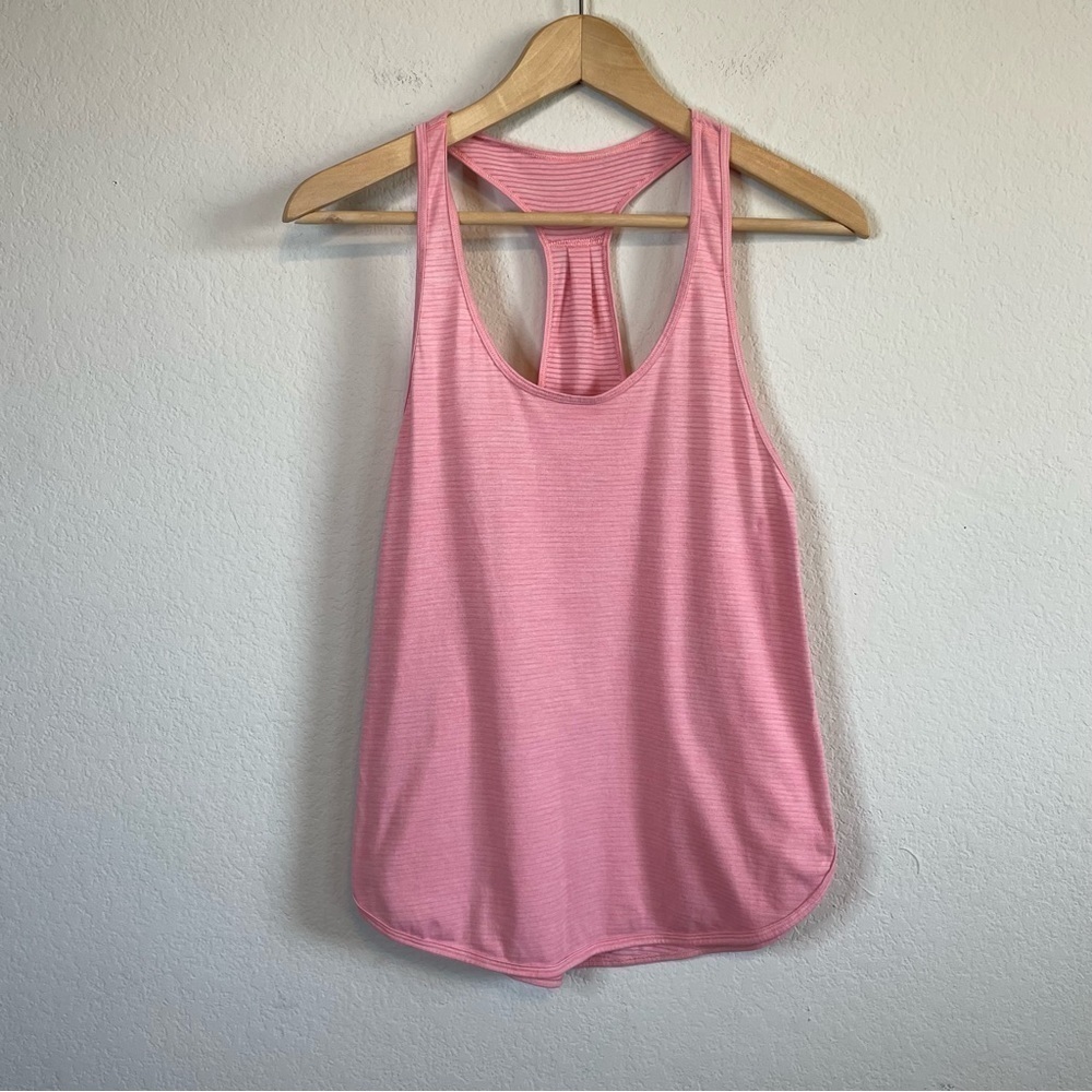 Lululemon 105 F Singlet Light Pink Scalloped Edge Tank Top Size 8